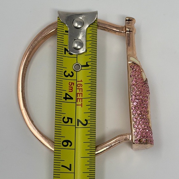 Kate Spade Champagne Bottle Bracelet Dainty Pink Jewelry Bridal Rose Gold Bangle - Picture 15 of 17